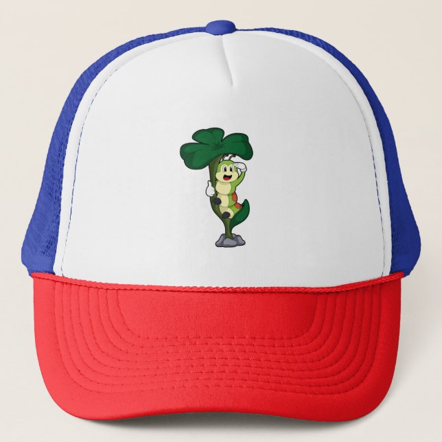 Caterpillar with Leaf Trucker Hat (Front)