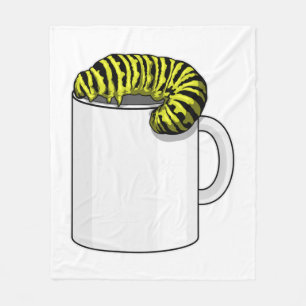 Caterpillar with Mug Fleece Blanket