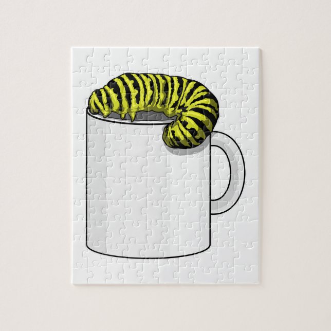 Caterpillar with Mug Jigsaw Puzzle (Vertical)