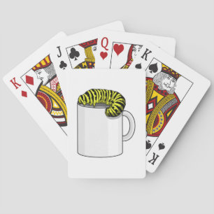 Caterpillar with Mug Playing Cards