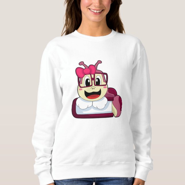 Caterpillar with Ribbon Sweatshirt (Front)