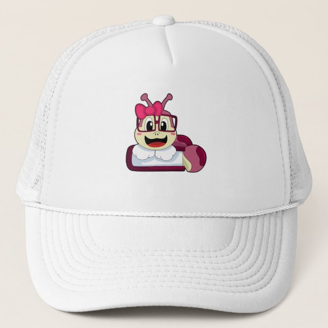 Caterpillar with Ribbon Trucker Hat (Front)