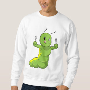 Caterpillar with Spoon & Fork Sweatshirt