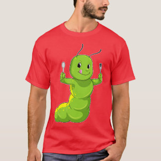 Caterpillar With Spoon Fork T-Shirt