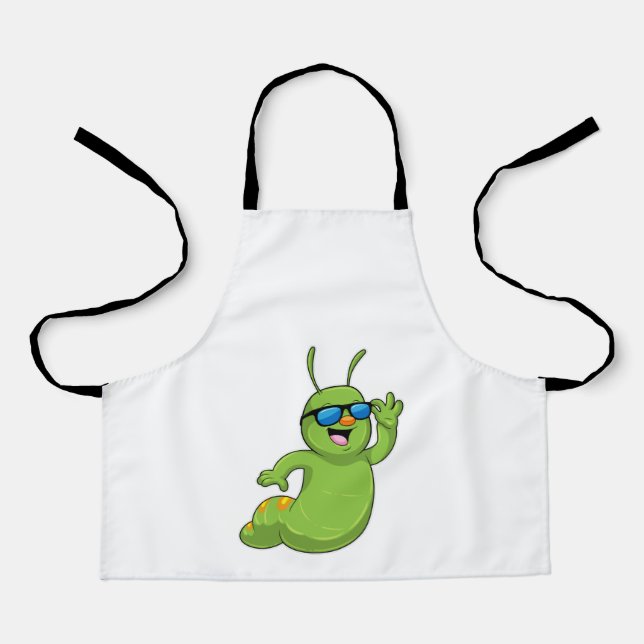 Caterpillar with Sunglasses Apron (Front)