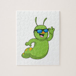 Caterpillar with Sunglasses Jigsaw Puzzle