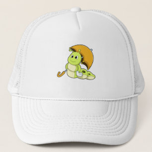 Caterpillar with Umbrella Trucker Hat
