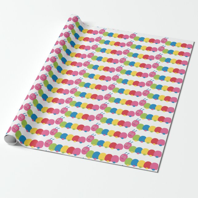 Caterpillar Wrapping Paper (Unrolled)