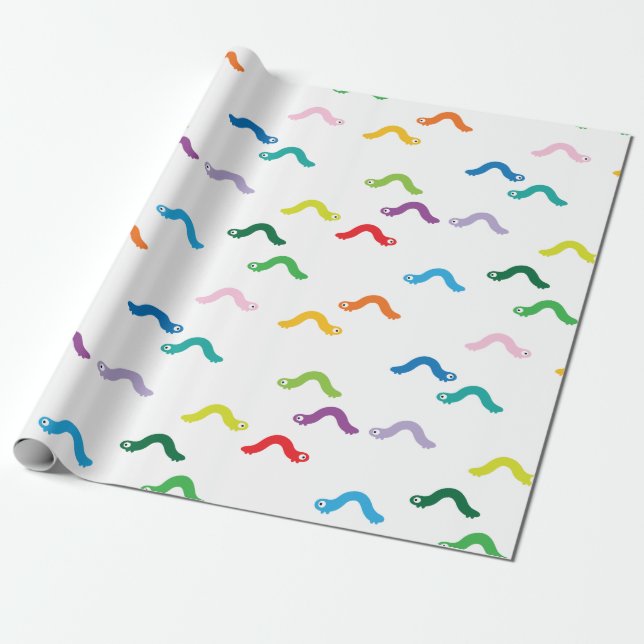 Caterpillar Wrapping Paper (Unrolled)