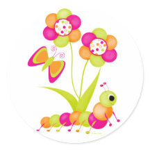 Caterpiller to a Butterfly Sticker