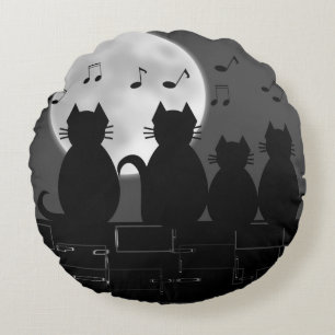 caterwauling by moonlight round cushion