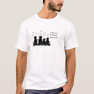 Caterwauling Musical cat family,personalised T-Shirt