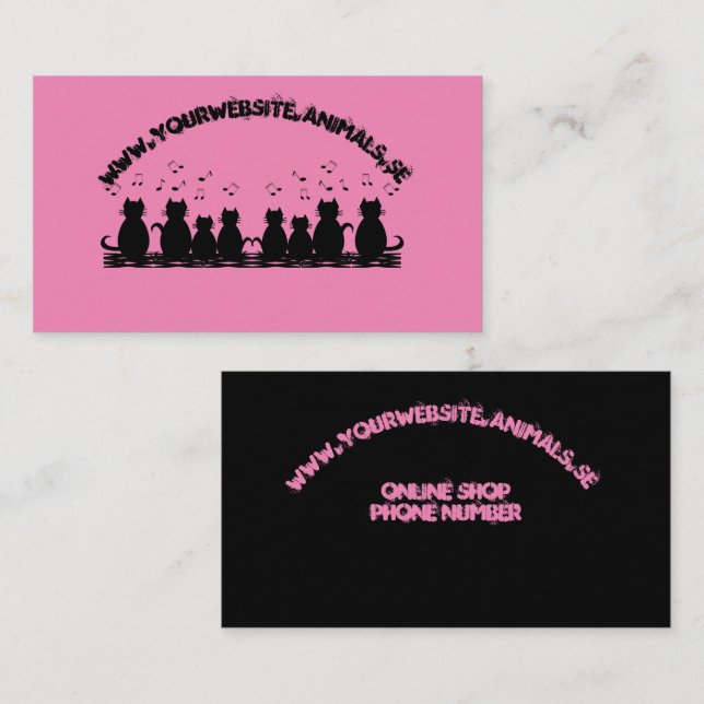 caterwauling Personalise Business Card (Front/Back)