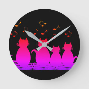 caterwauling round clock