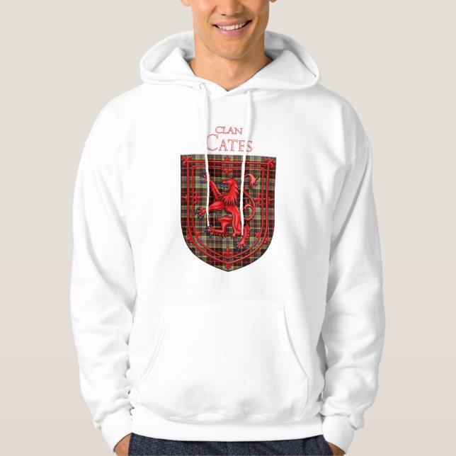 Cates Dress Tartan Scottish Plaid Hoodie (Front)