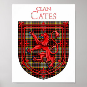 Cates Dress Tartan Scottish Plaid Poster