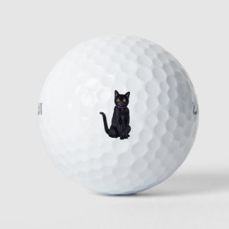 CatFans - Bombay Black Cat Golf Balls