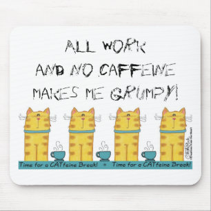 CATfeine Break Mouse Mat
