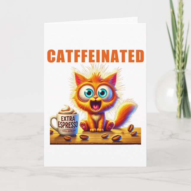 CATFFEINATED CARD (Front)