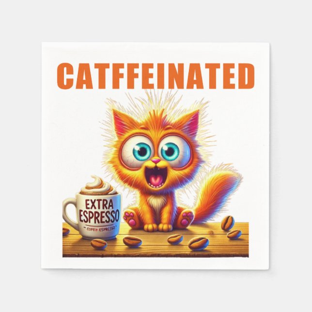 CATFFEINATED NAPKIN (Front)