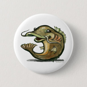 Catfish 6 Cm Round Badge