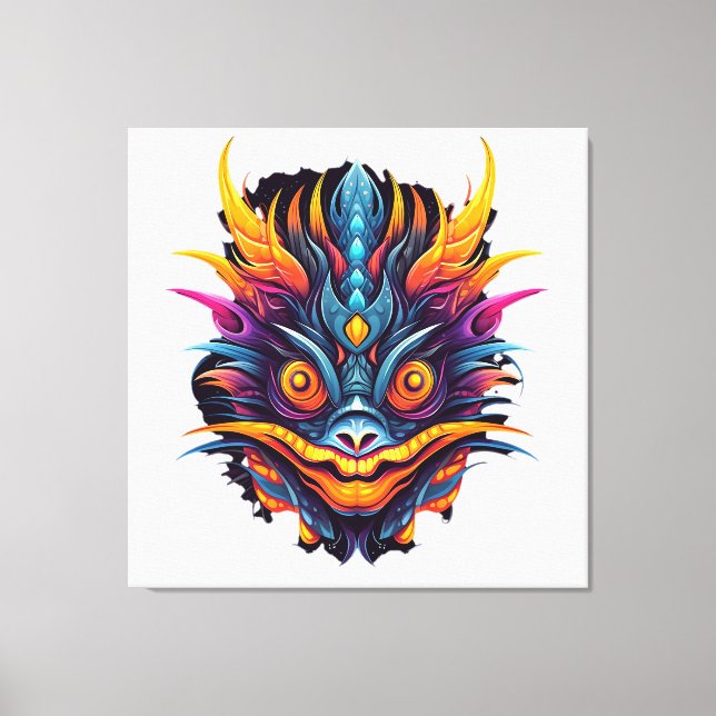 Catfish Beautiful Pop Art Canvas Print (Front)