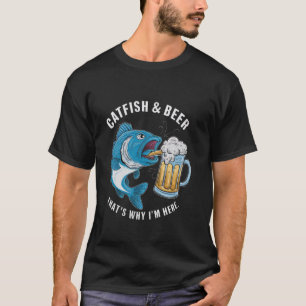 Catfish Beer Fishing Fish Catfish Hunter Whisperer T-Shirt