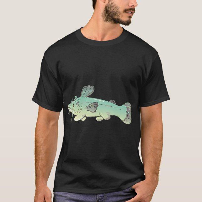 catfish cat and fish T-Shirt (Front)