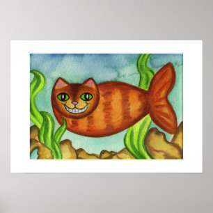 Catfish Cat Fish Poster Print