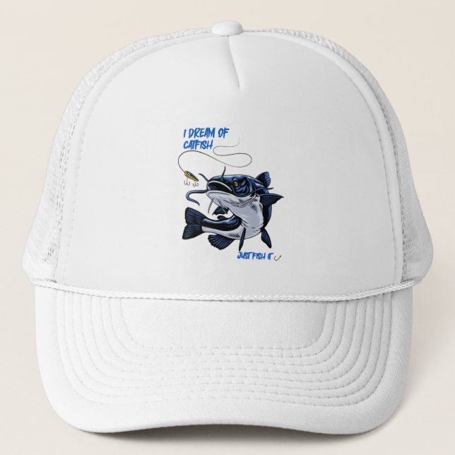 Catfish design trucker hat (Front)