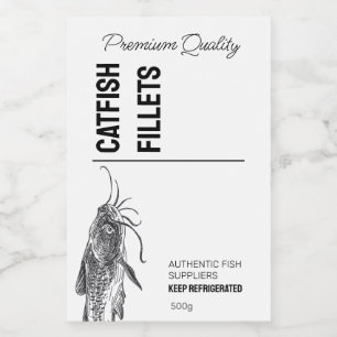 Catfish Fish Fillets Product Label