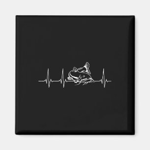 Catfish Fishing Heartbeat Magnet