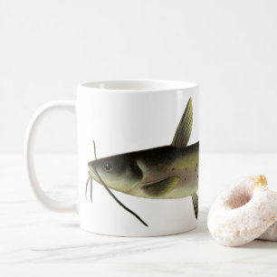 Catfish Fishing, Vintage Marine Life River Fish Coffee Mug