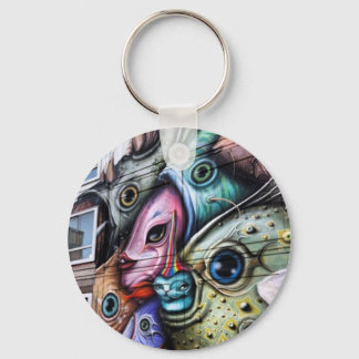 Catfish Graffiti in Amsterdam Key Ring