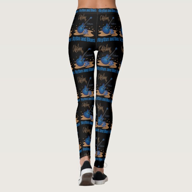 Catfish, Guitars, Rhythm and Blues, R&B Women's Leggings (Back)