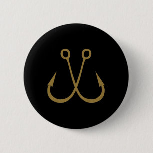 Catfish Hunter Catfish Fisherman Catfish 6 Cm Round Badge
