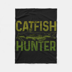 Catfish Hunter Catfish Fishing Gift Fleece Blanket