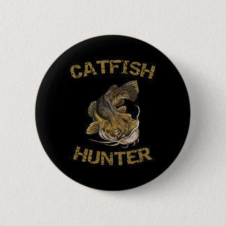 Catfish Hunter Catfish For Catfish Fisherman 6 Cm Round Badge