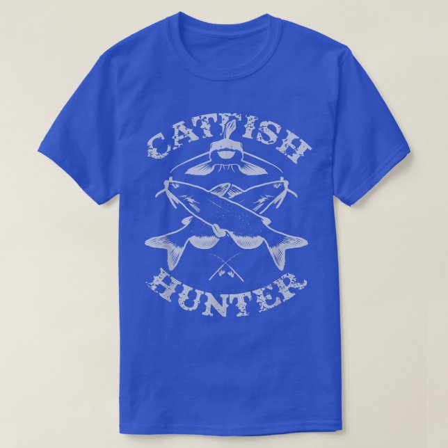 Catfish Hunter Fishermans Fishing Lovers  T-Shirt (Design Front)