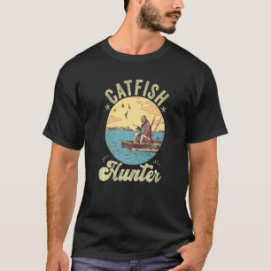 Catfish Hunter River Fishing Catfishing Angler Lov T-Shirt
