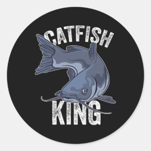 Catfish King Catfish Fishing Catfishing Classic Round Sticker