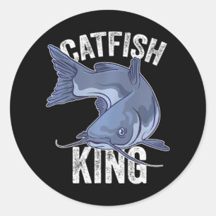 Catfish King Catfish Fishing Catfishing Classic Round Sticker