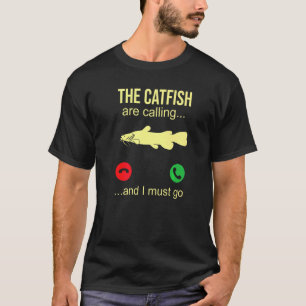 Catfish Phone Call Blue Catfish Slayer T-Shirt