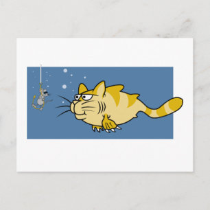 Catfish Pun Postcard