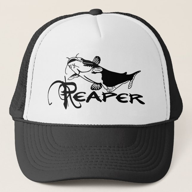 CATFISH REAPER TRUCKER HAT (Front)