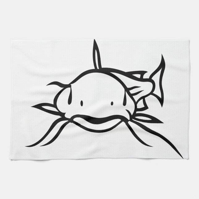 Catfish Tea Towel (Horizontal)