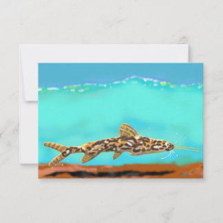 Catfish Thank You Note Card