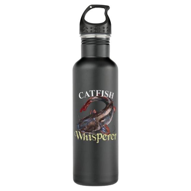 Catfish Whisperer Dark 710 Ml Water Bottle (Front)