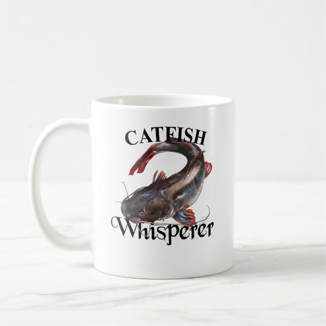 Catfish Whisperer Light Coffee Mug (Left)