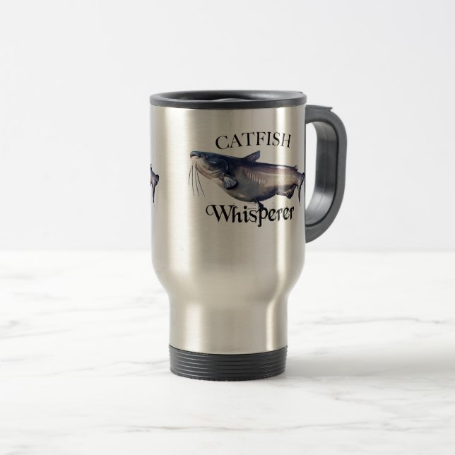 Catfish Whisperer Travel Mug (Front Right)